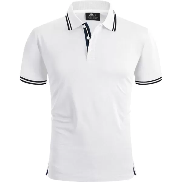 GEEK LIGHTING Polo Shirts for Men Short Sleeve Summer Causal Collared Golf Tennis T-Shirt