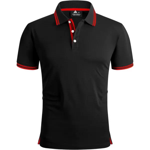 GEEK LIGHTING Polo Shirts for Men Short Sleeve Summer Causal Collared Golf Tennis T-Shirt