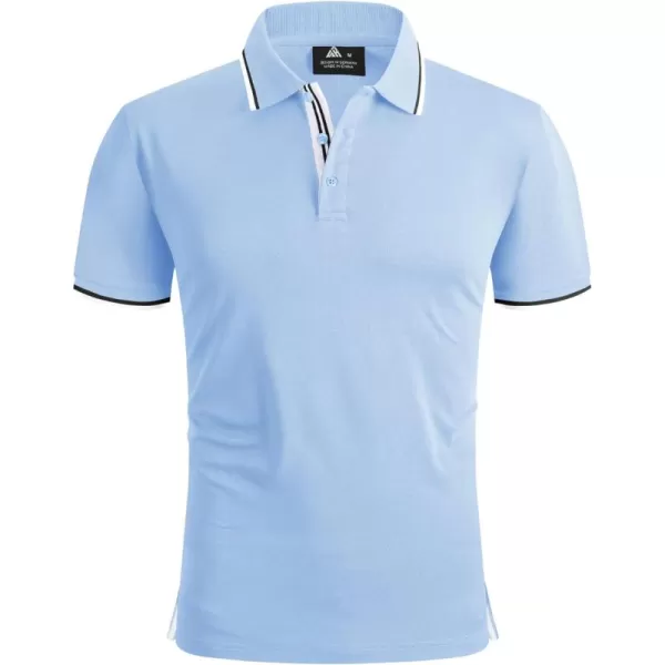 GEEK LIGHTING Polo Shirts for Men Short Sleeve Summer Causal Collared Golf Tennis T-Shirt