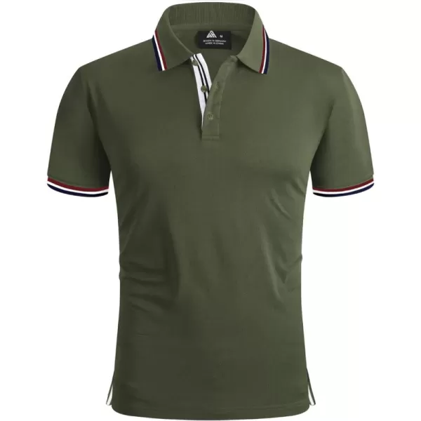 GEEK LIGHTING Polo Shirts for Men Short Sleeve Summer Causal Collared Golf Tennis T-Shirt