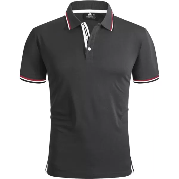 GEEK LIGHTING Polo Shirts for Men Short Sleeve Summer Causal Collared Golf Tennis T-Shirt