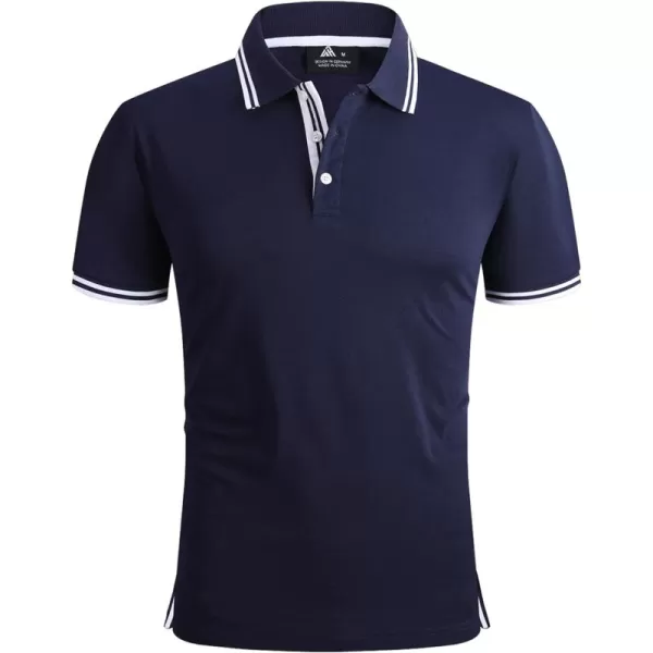 GEEK LIGHTING Polo Shirts for Men Short Sleeve Summer Causal Collared Golf Tennis T-Shirt