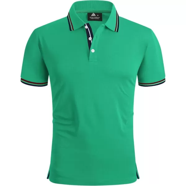 GEEK LIGHTING Polo Shirts for Men Short Sleeve Summer Causal Collared Golf Tennis T-Shirt