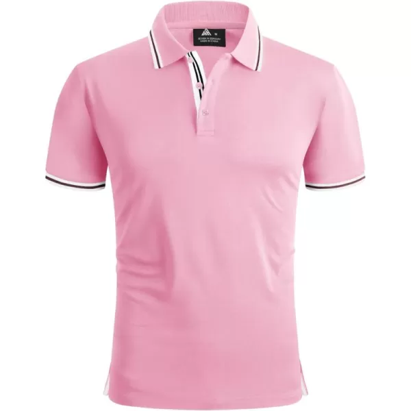 GEEK LIGHTING Polo Shirts for Men Short Sleeve Summer Causal Collared Golf Tennis T-Shirt