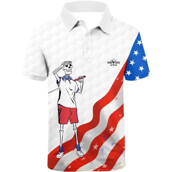GEEK LIGHTING Polo Shirts for Men Short Sleeve Summer Causal Collared Golf Tennis T-Shirt