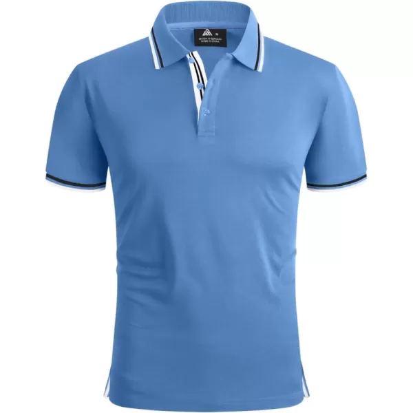 GEEK LIGHTING Polo Shirts for Men Short Sleeve Summer Causal Collared Golf Tennis T-Shirt