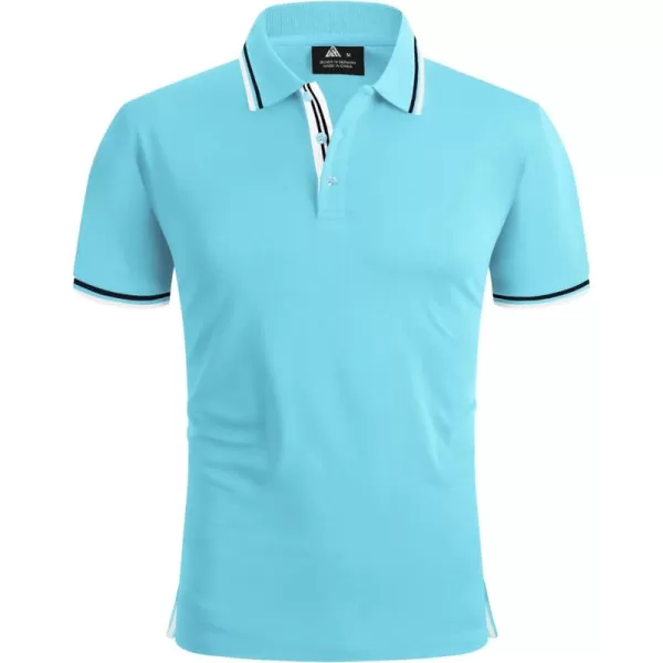 GEEK LIGHTING Polo Shirts for Men Short Sleeve Summer Causal Collared Golf Tennis T-Shirt