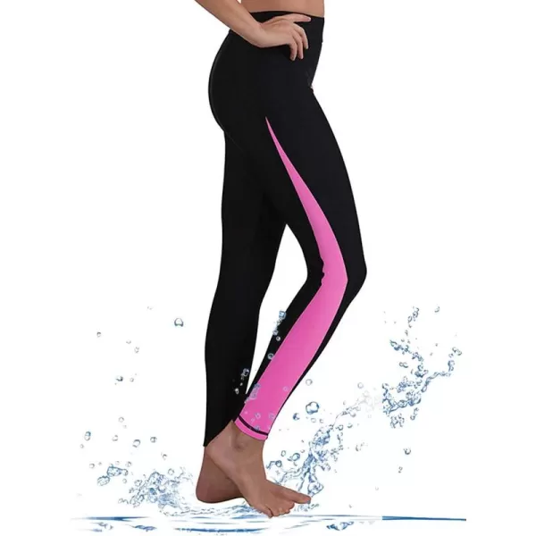 GEEK LIGHTING Swim Pants for Women Long Swimming Leggings SPF Swim Tights Rash Guard Water Wetsuit Dive Kayaking Pants