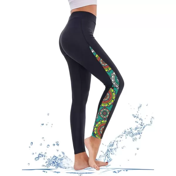 GEEK LIGHTING Swim Pants for Women Long Swimming Leggings SPF Swim Tights Rash Guard Water Wetsuit Dive Kayaking Pants