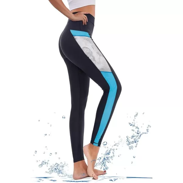 GEEK LIGHTING Swim Pants for Women Long Swimming Leggings SPF Swim Tights Rash Guard Water Wetsuit Dive Kayaking Pants