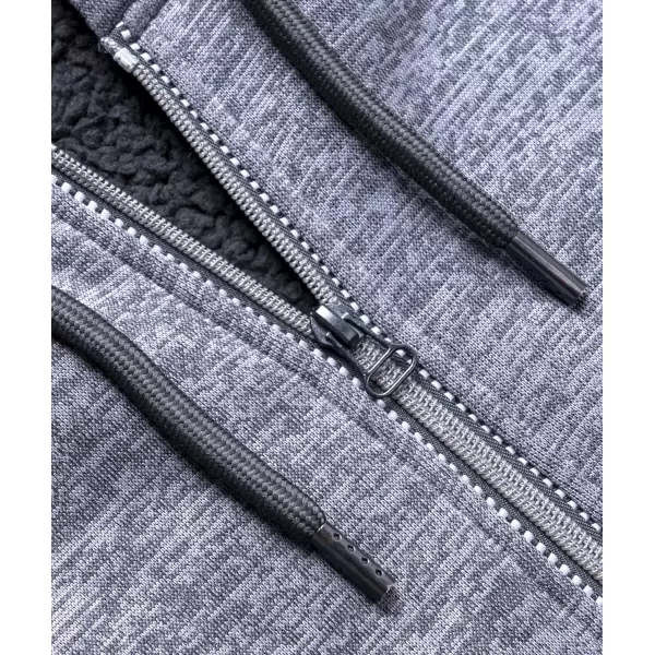 GEEK LIGHTING Hoodies for Men Heavyweight Fleece Sweatshirt - Full Zip Up Thick Sherpa Lined