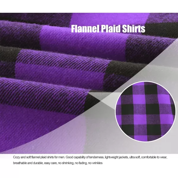Men's Flannel Shirt Plaid Hoodie Long Sleeve Fall Casual Button Down Shirts