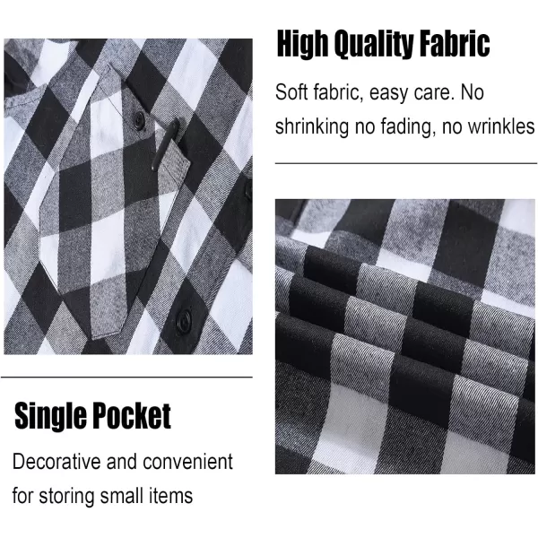 Men's Flannel Shirt Plaid Hoodie Long Sleeve Fall Casual Button Down Shirts