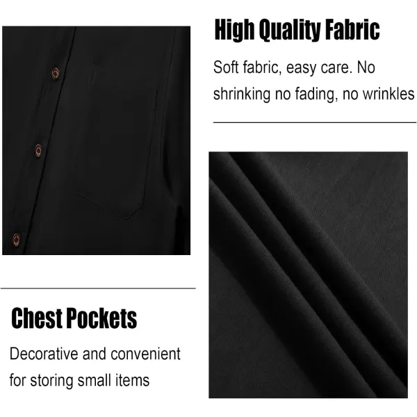 Men's Flannel Shirt Plaid Hoodie Long Sleeve Fall Casual Button Down Shirts