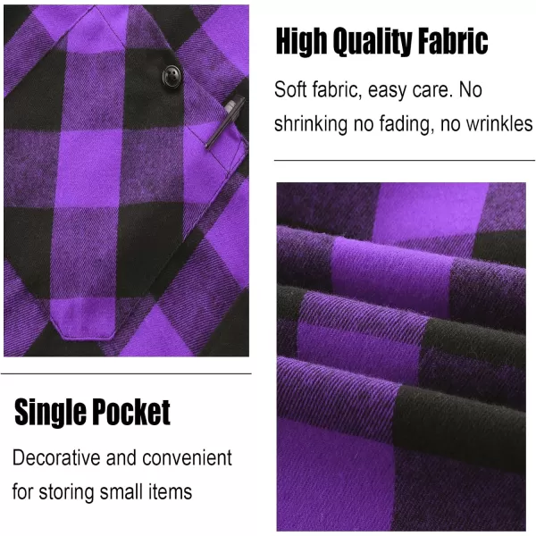 Men's Flannel Shirt Plaid Hoodie Long Sleeve Fall Casual Button Down Shirts