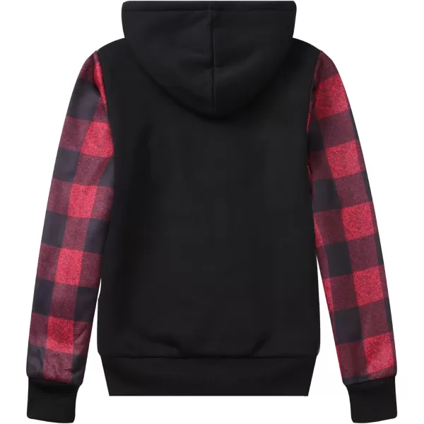 GEEK LIGHTING Hoodies for Women Sherpa Lined Winter Fleece Sweatshirt - Full Zip Up Thick