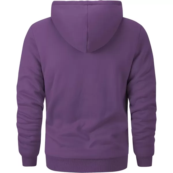 GEEK LIGHTING Hoodies for Men Heavyweight Fleece Sweatshirt - Full Zip Up Thick Sherpa Lined