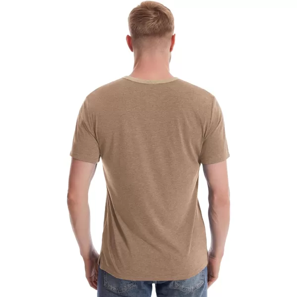 GEEK LIGHTING Men's Henley Shirt Short Sleeve Cotton T Shirts Casual Neck Tee for Men