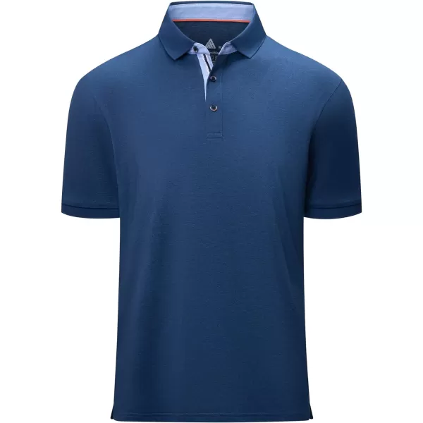 GEEK LIGHTING Golf Shirts for Men Short Sleeve Moisture Wicking Shirts Summer Casual Tops