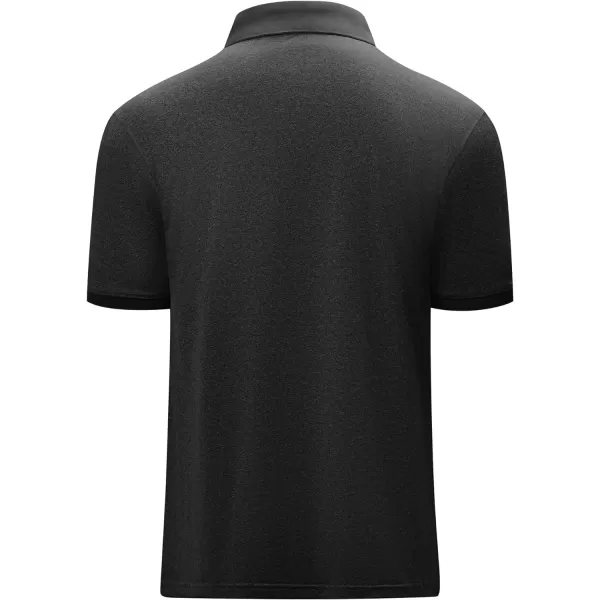 GEEK LIGHTING Golf Shirts for Men Short Sleeve Moisture Wicking Shirts Summer Casual Tops
