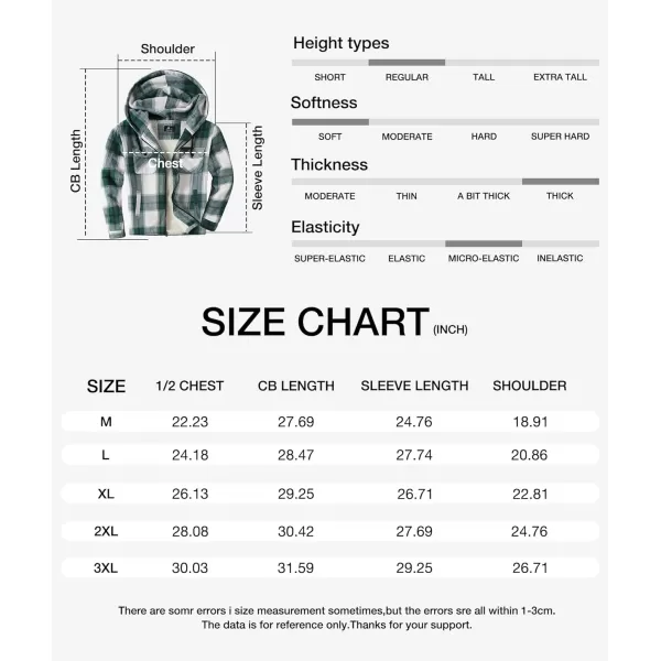 GEEK LIGHTING Men's Flannel Shirts Jacket Sherpa Lined Fleece Plaid Hoodie Long Sleeve Winter Warm Coat