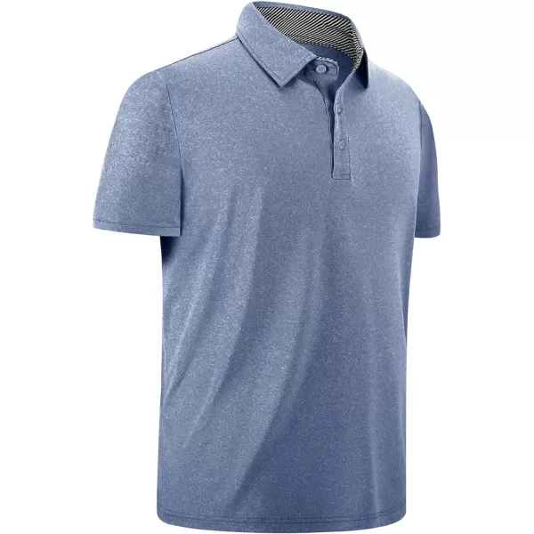 GEEK LIGHTING Golf Shirts for Men Short Sleeve Moisture Wicking Shirts Summer Casual Tops
