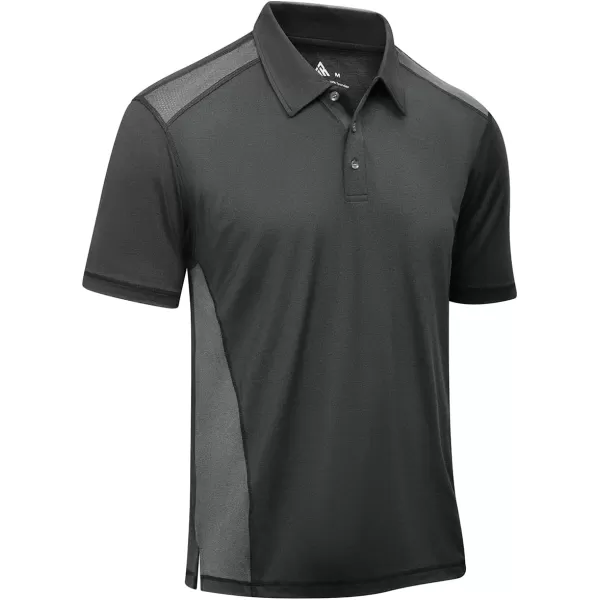 GEEK LIGHTING Golf Shirts for Men Short Sleeve Moisture Wicking Shirts Summer Casual Tops