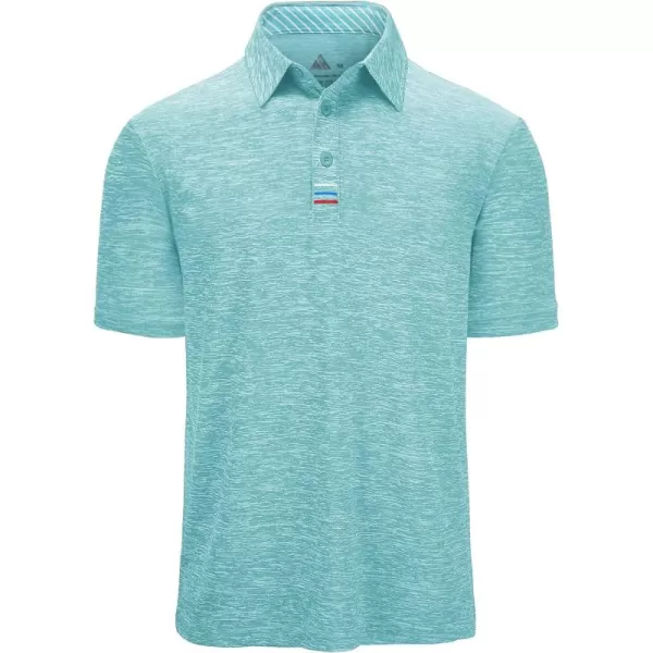 GEEK LIGHTING Golf Shirts for Men Short Sleeve Moisture Wicking Shirts Summer Casual Tops