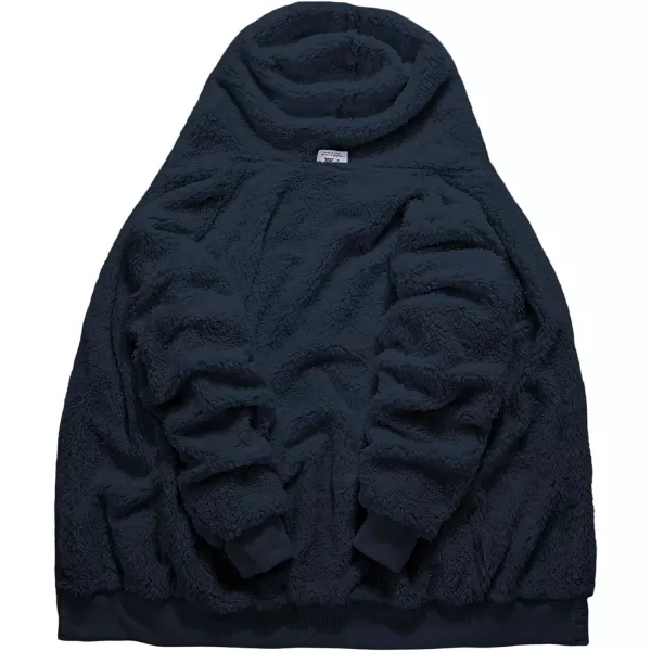 GEEK LIGHTING Hoodies for Men Sweatshirts Zip Up Jacket Sherpa Lined Fleece Plaid Jacquard
