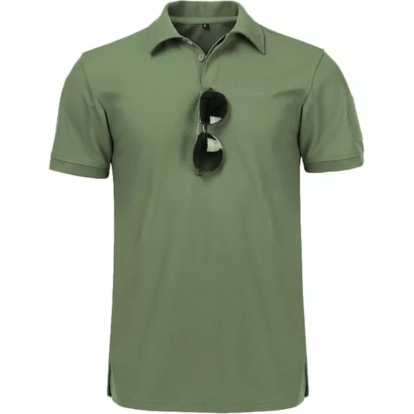 GEEK LIGHTING Mens Polo Shirt Short Sleeve Collared Golf Tennis Casual T-Shirt