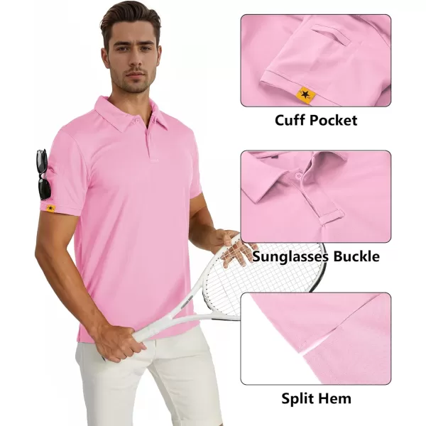 GEEK LIGHTING Mens Polo Shirt Sport Casual Short Sleeve Golf Tennis T-Shirt