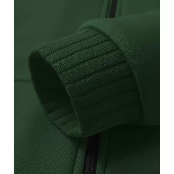 imageGEEK LIGHTING Hoodies for Men Heavyweight Fleece Sweatshirt  Full Zip Up Thick Sherpa LinedAll Ultra Green
