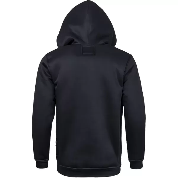 imageGEEK LIGHTING Hoodies for Men Heavyweight Fleece Sweatshirt  Full Zip Up Thick Sherpa LinedHeather Black