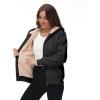 imageGEEK LIGHTING Hoodies for Women Sherpa Lined Jacket Winter Fleece Lining Zip Up SweatshirtBlack