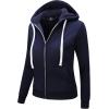 imageGEEK LIGHTING Hoodies for Women Sherpa Lined Jacket Winter Fleece Lining Zip Up SweatshirtDark Bule