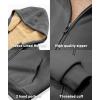 imageGEEK LIGHTING Hoodies for Women Sherpa Lined Jacket Winter Fleece Lining Zip Up SweatshirtDark Grey