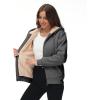 imageGEEK LIGHTING Hoodies for Women Sherpa Lined Jacket Winter Fleece Lining Zip Up SweatshirtDark Grey