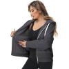 imageGEEK LIGHTING Hoodies for Women Sherpa Lined Jacket Winter Fleece Lining Zip Up SweatshirtDeep Grey