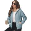 imageGEEK LIGHTING Hoodies for Women Sherpa Lined Jacket Winter Fleece Lining Zip Up SweatshirtGreyish Green