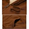 imageGEEK LIGHTING Hoodies for Women Sherpa Lined Jacket Winter Fleece Lining Zip Up SweatshirtKhaki