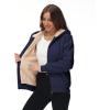 imageGEEK LIGHTING Hoodies for Women Sherpa Lined Jacket Winter Fleece Lining Zip Up SweatshirtNavy