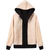 imageGEEK LIGHTING Hoodies for Women Sherpa Lined Jacket Winter Fleece Lining Zip Up SweatshirtRed Black
