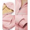 imageGEEK LIGHTING Hoodies for Women Sherpa Lined Jacket Winter Fleece Lining Zip Up SweatshirtRose