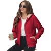 imageGEEK LIGHTING Hoodies for Women Sherpa Lined Jacket Winter Fleece Lining Zip Up SweatshirtWine Red