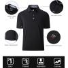 imageGEEK LIGHTING Polo Shirts for Men Golf Collared Shirts Short Sleeve Summer Cool Casual TShirtsA017black