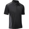 imageGEEK LIGHTING Polo Shirts for Men Golf Collared Shirts Short Sleeve Summer Cool Casual TShirtsBlacked