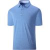 imageGEEK LIGHTING Polo Shirts for Men Golf Collared Shirts Short Sleeve Summer Cool Casual TShirtsBlue
