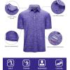 imageGEEK LIGHTING Polo Shirts for Men Golf Collared Shirts Short Sleeve Summer Cool Casual TShirtsBlue Purple