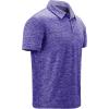 imageGEEK LIGHTING Polo Shirts for Men Golf Collared Shirts Short Sleeve Summer Cool Casual TShirtsBlue Purple