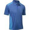 imageGEEK LIGHTING Polo Shirts for Men Golf Collared Shirts Short Sleeve Summer Cool Casual TShirtsCapri Blue